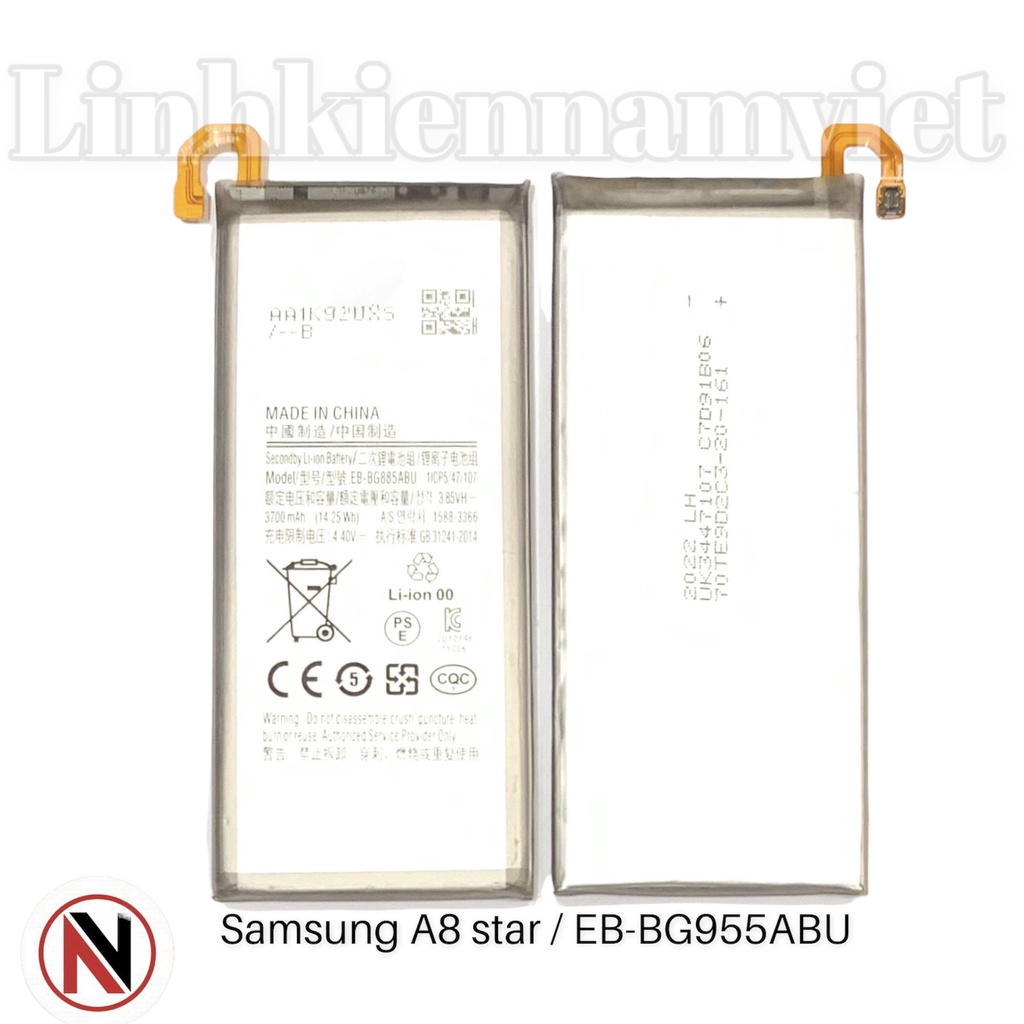 PIN SAMSUNG A8 STAR - EB-BG955ABU 3700mAh - BẢO HÀNH 3 THÁNG - NAM VIỆT MOBILE