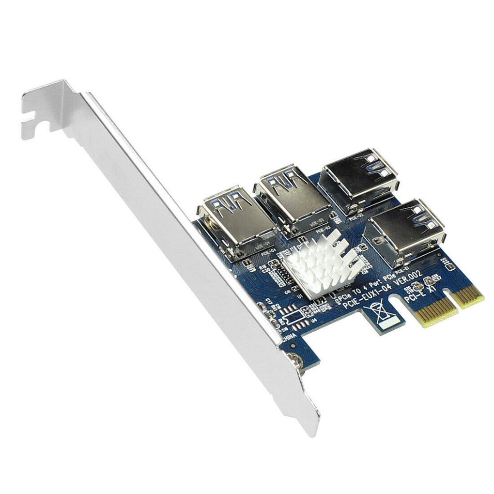 Bảng Mạch PCI-E 1 Sang 4 PCI-E 4 Cổng USB 3 0 Chuyên Dụng