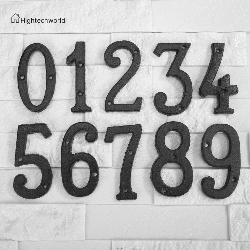 Biển số kim loại trang trí tường nhà và quán cà phê thiết kế tiện dụng