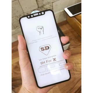 Cường lực iphone x 5d full màn hình