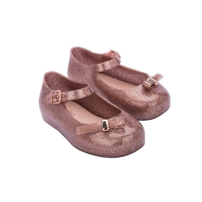 Giày búp bê nhũ phong cách Hàn Quốc hoạ tiết nơ lệch - 2 màu