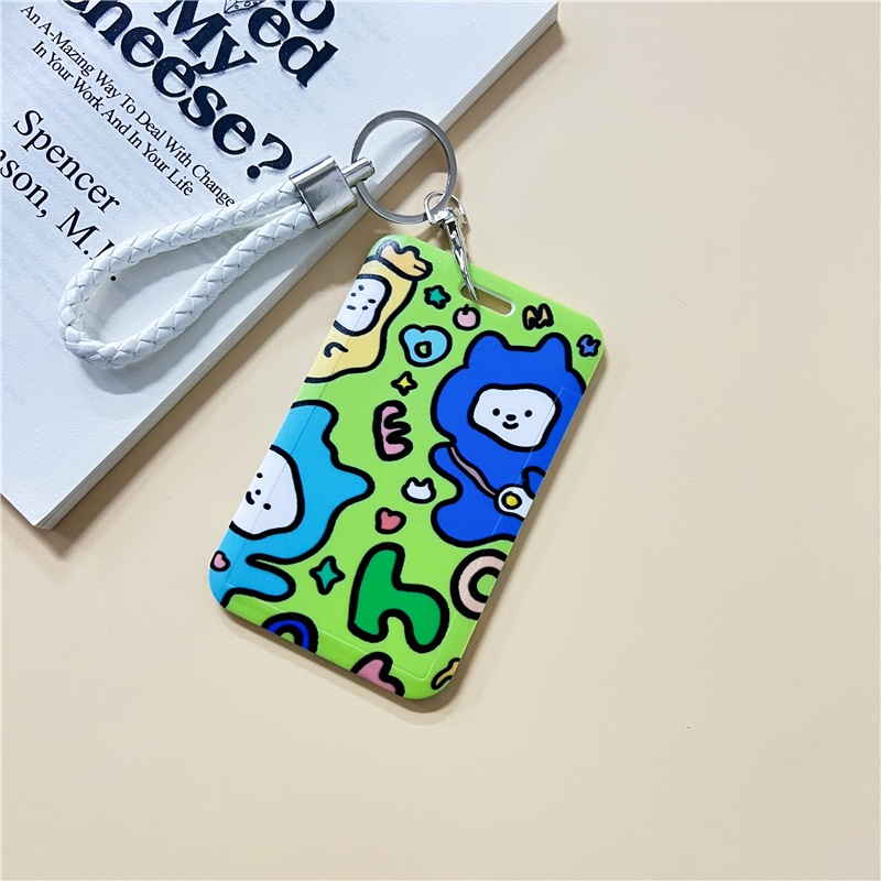 Bao đựng thẻ học sinh, sinh viên kèm móc khóa tiện lợi họa tiết hoạt hình cute
