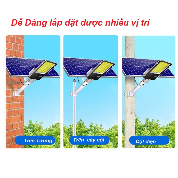 [1000W] Đèn Năng Lượng Mặt Trời 1000W - 100W , Đèn Đường , Sân Vườn . Tấm Pin Năng Lượng Rời , IP67 Chống Nước