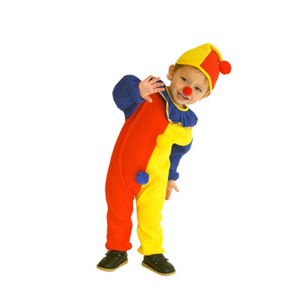 Thiếu nhi ăn mặc ưa thích trang phục chú hề cosplay cho rạp xiếc trẻ em với mũ và mũi quần áo jumpsuit