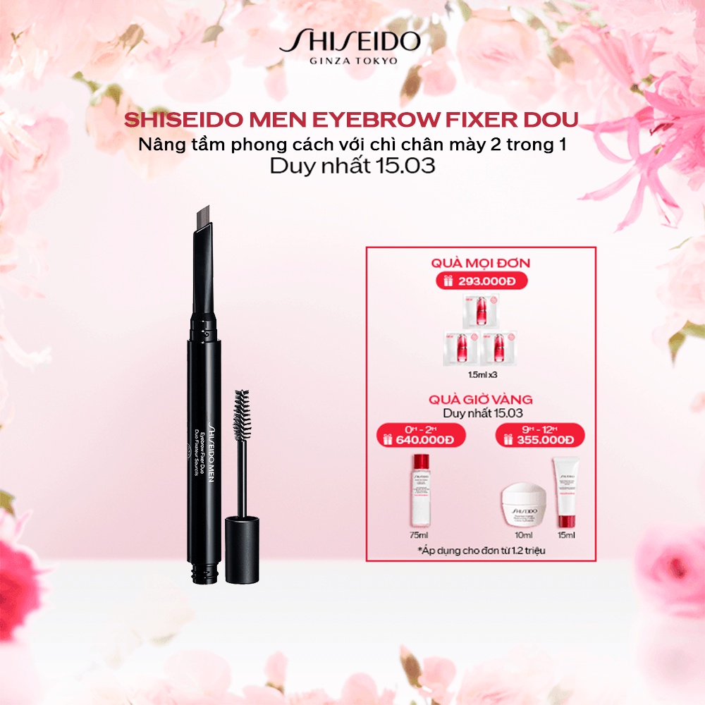 [Mã COSSHI03 giảm 10% đơn 600K] Chì kẻ chân mày 2 trong 1 Shiseido Men EyeBrow Fixer Dou