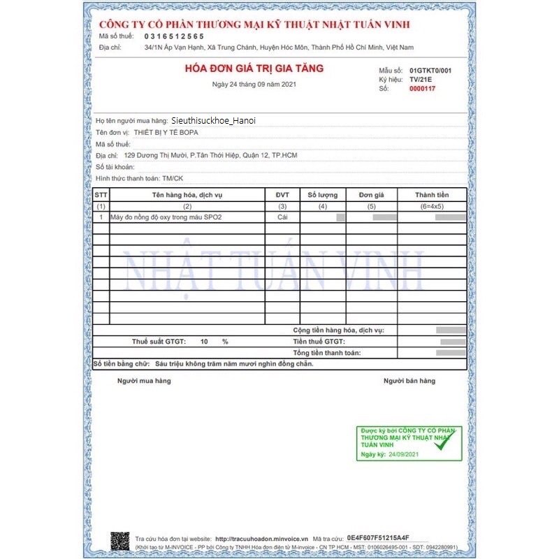 Máy spo2, đo nồng độ oxy trong máu, SMH-01