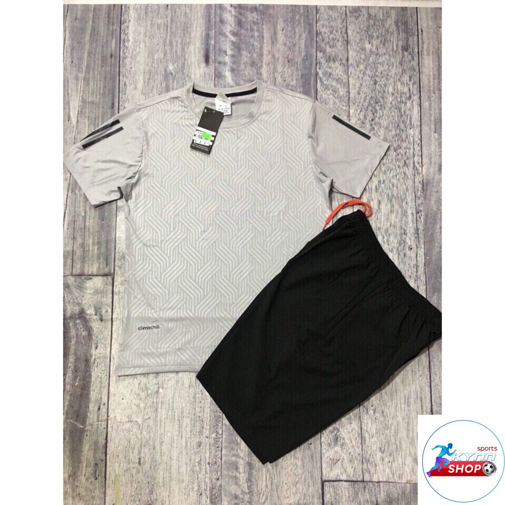 Áo cổ tròn ép vân cao tần phù hợp mặc hoạt động thể thao kynn shop | BigBuy360 - bigbuy360.vn