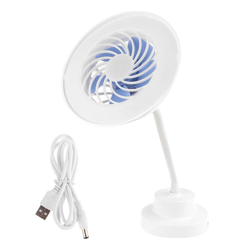 Quạt Để Bàn 2 Trong 1 Tích Hợp Đèn LED 3 Tốc Độ Kèm Công Tắc Cảm Biến Ngón Tay Tiện Dụng