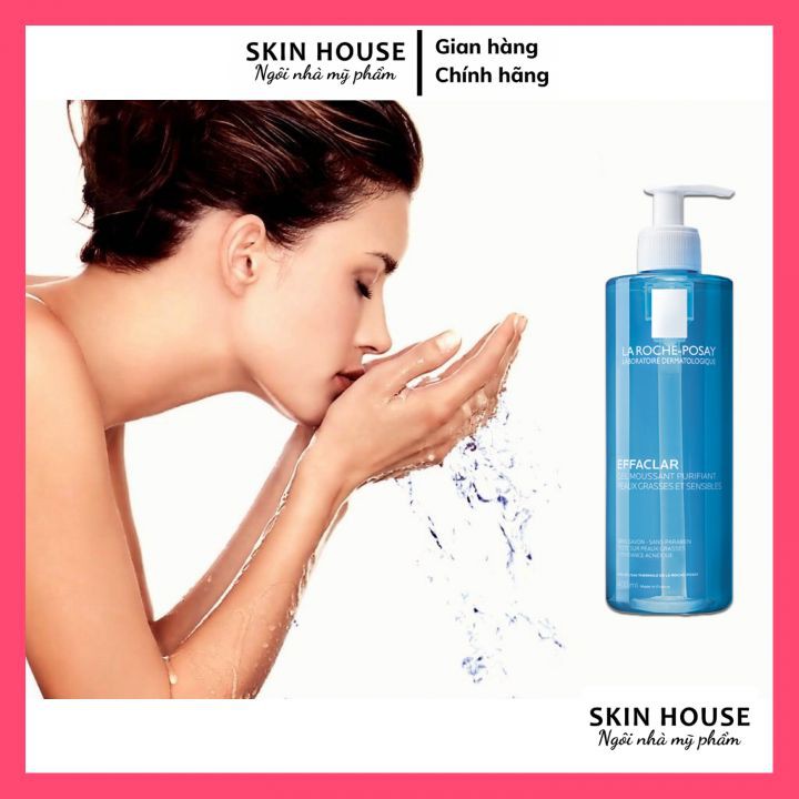 Sửa Rửa Mặt La Roche Posay-Sữa rửa mặt Larocheposay-Sữa rửa Laroche Posay Effaclar Dạng Gel Tạo Bọt Cho Da Dầu 400ml