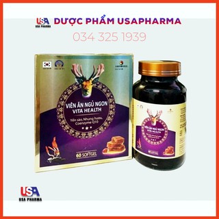 VIÊN ĂN NGỦ NGON VITA HEALTH - GIÚP TĂNG CƯỜNG SỨC KHỎE, ĂN NGON MIỆNG, NGỦ SÂU GIẤC – LỌ 60 VIÊN