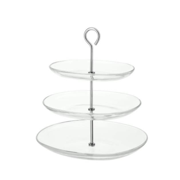 có sẵn Khay thủy tinh 3 tầng KVITTERA IKEA ikea