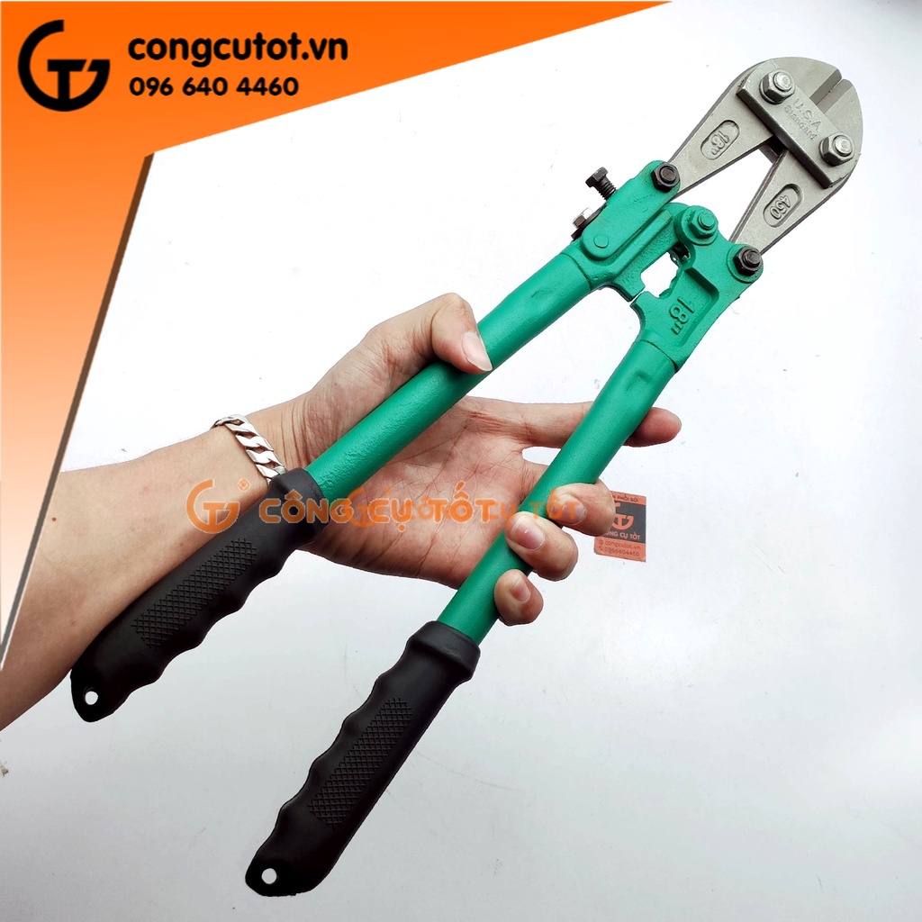 Kìm cộng lực cắt sắt xanh 450mm độ mở 18mm