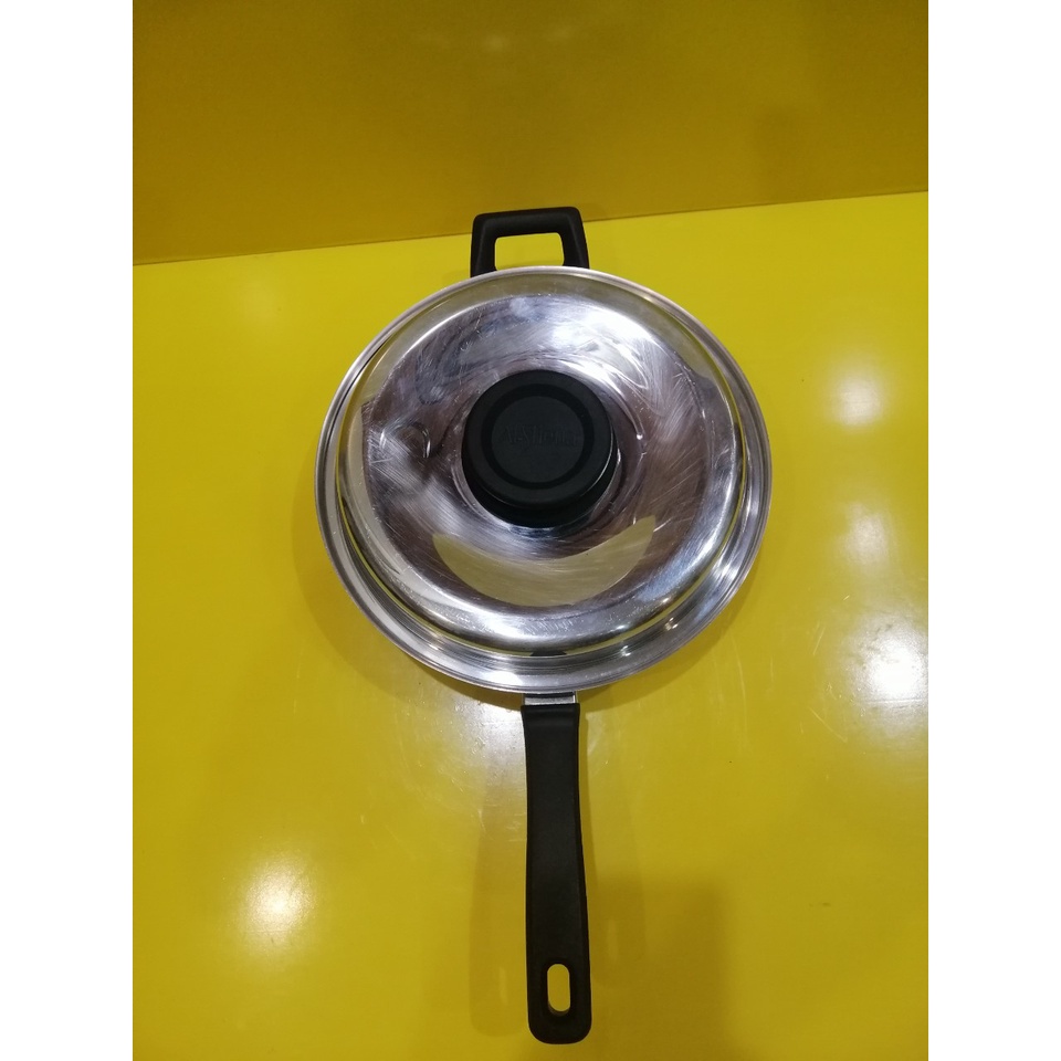 Chảo inox nội địa Nhật dày nặng, size 27cm, cao 6cm (mã 957), Dùng được bếp từ