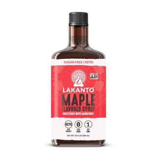 Date 2025 Syrup lá phong không đường Lakanto Maple syrup with monkfruit 384ml date 2025