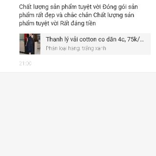 Vải cotton 25k/m.