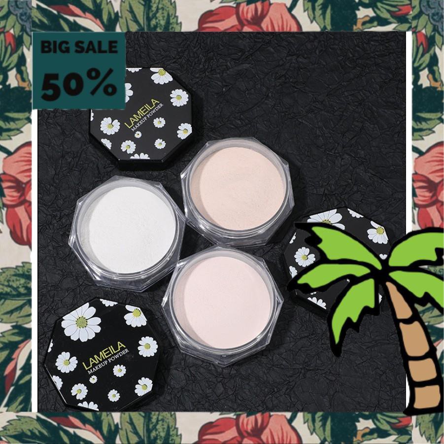 Bột Phấn Phủ Kiềm Dầu HOA CÚC TRẮNG LAMEILA siêu cưng mềm mịn lâu trôi che phủ tốt chính hãng nội địa sỉ rẻ makeup powde | BigBuy360 - bigbuy360.vn