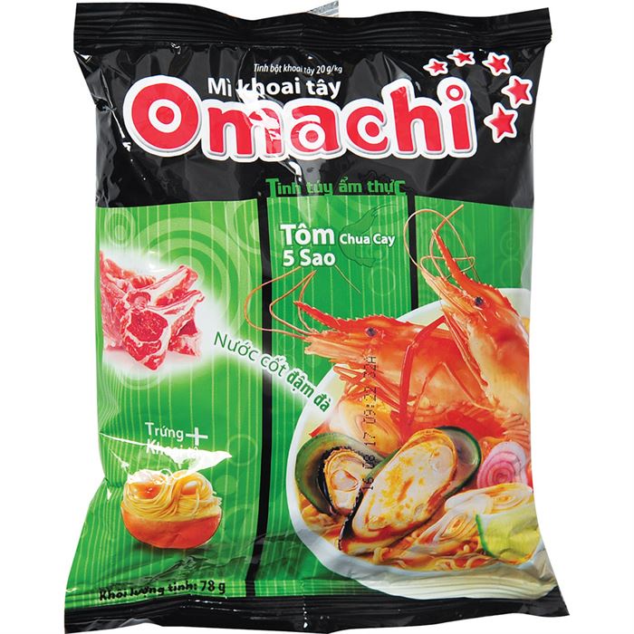 [Mã GROXUAN1 giảm 8% đơn 150K] Mì Omachi Sườn/ Bò/Tôm chua cay, Tôm Chua Cay Gói 80g | BigBuy360 - bigbuy360.vn