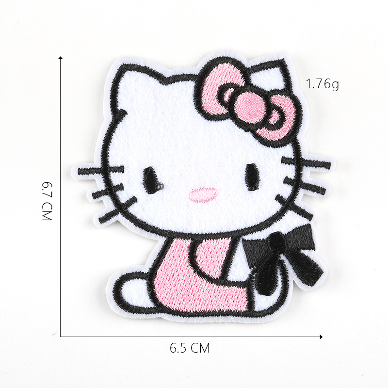 HELLO KITTY Miếng Dán Ủi Quần Áo Hình Hello Kitty