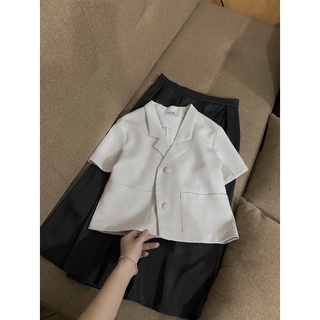 áo cổ vest cộc tay sz SM