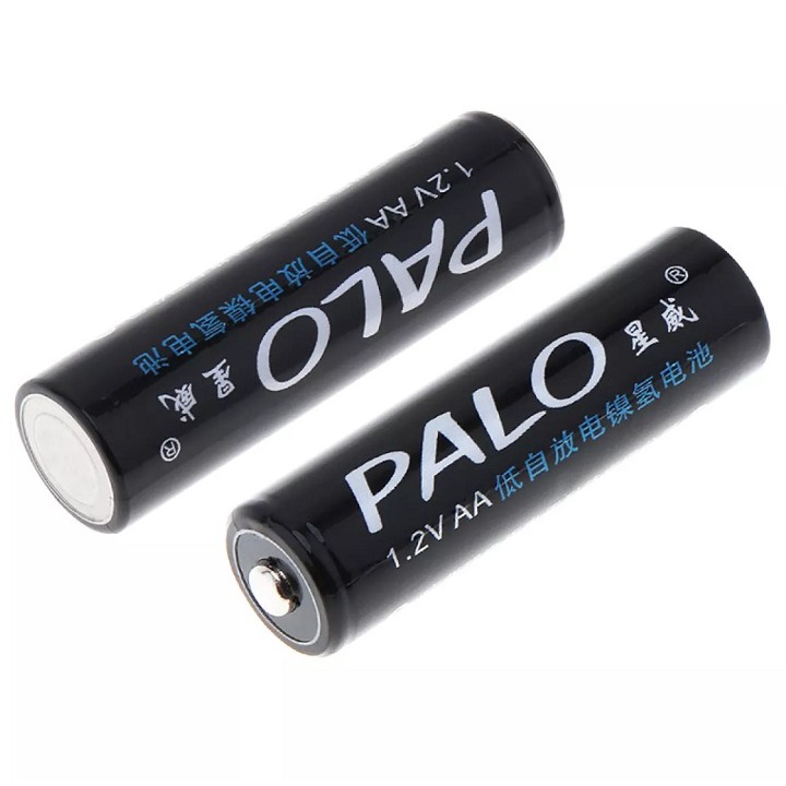 Bộ 4 viên Pin sạc AA Palo 3000mAh màu đen dùng cho mic karaoke ,máy đo huyết áp,đồ chơi...