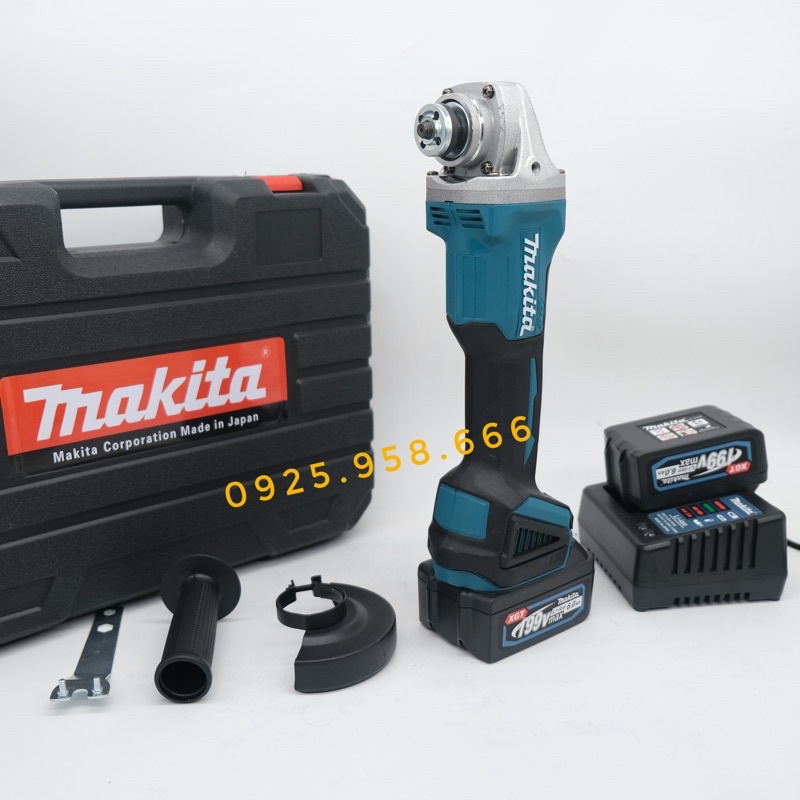 MÁY MÀI PIN MAKITA 199V HÀNG CÔNG TY, ĐỘNG CƠ KHÔNG CHỔI THAN