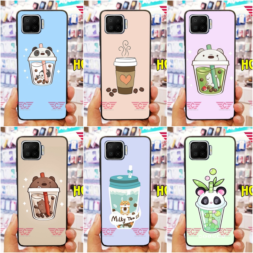Ốp lưng oppo A93/ A73 trà sữa dễ thương