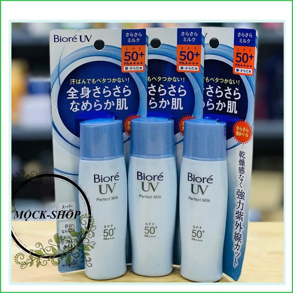 Kem chống nắng Biore Perfect Milk của Nhật mẫu mới ( tuýp màu xanh - 40ml) - Hàng Nội Địa Nhật