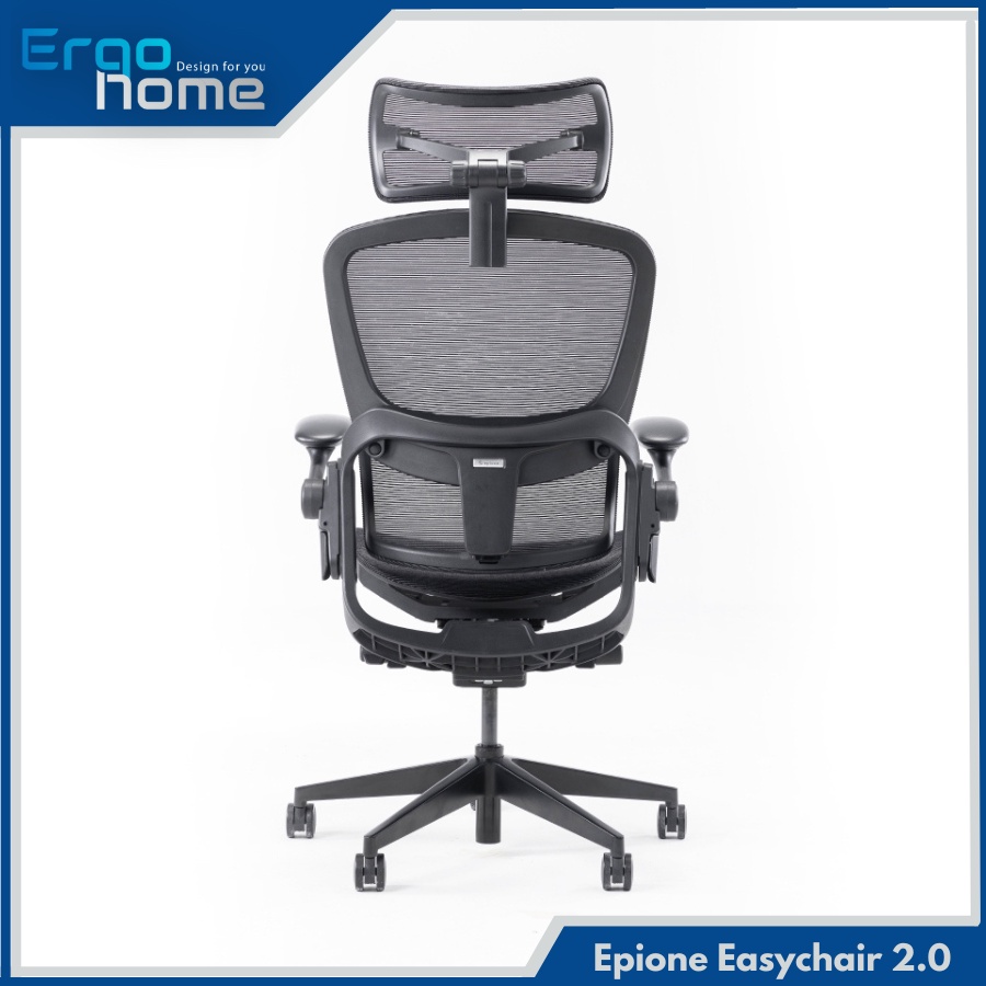 Ghế làm việc công thái học Epione Easy Chair 2.0 chân KIM LOẠI sơn tĩnh điện, điều chỉnh tựa thắt lưng - ERGOHOME