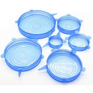 Bộ 6 miếng màng bọc thực phẩm silicon co giãn