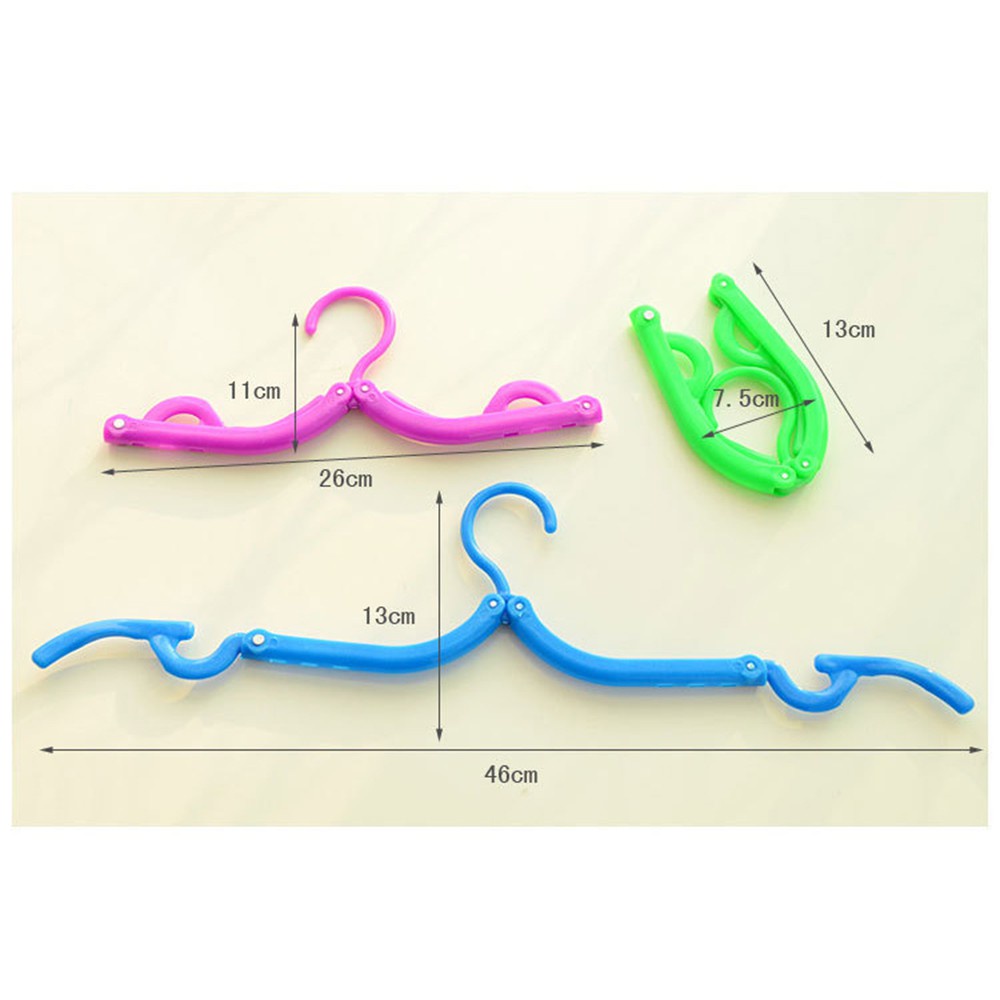 [Tổng Kho Sỉ] Móc Nhựa Treo Quần Áo Du Lịch Đa Năng Gấp Gọn - Móc Quần Áo Có Kẹp Thông Minh