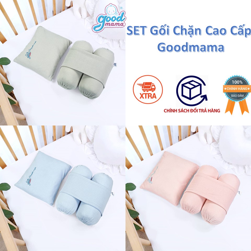 Bộ Gối Chặn Cao Cấp Cho Bé Goodmama Chính Hãng