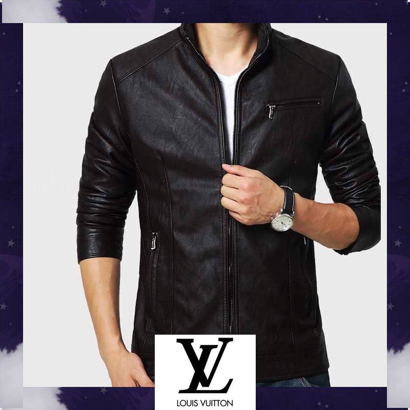 Áo Da Nam Thời Trang Cao Cấp Không Bong Tróc Nổ áo da nam thật hà nội
