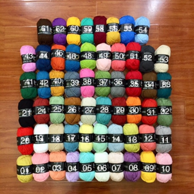 Len Milk Cotton Baby Bảng Màu 2- (mã 20-40