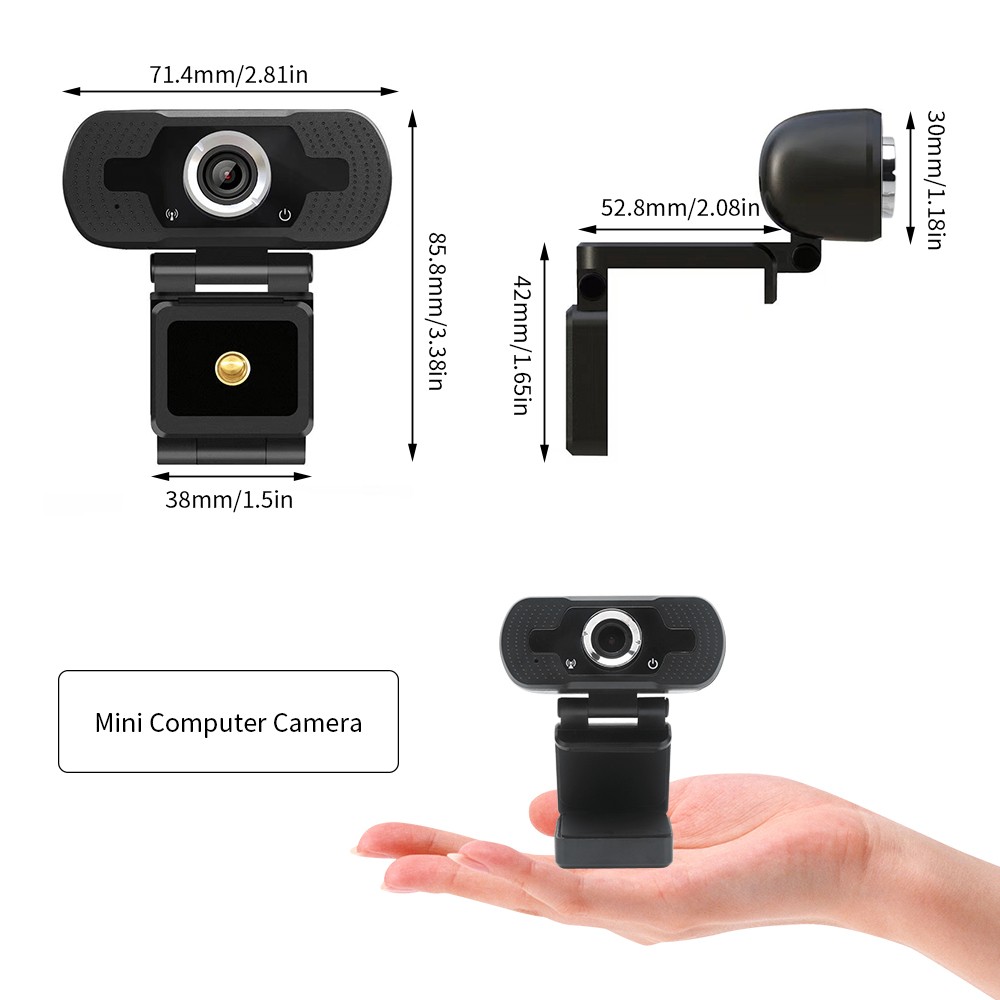 Webcam Hd 1080p Usb Kèm Mic Chống Ồn Hỗ Trợ Giảng Dạy / Giảng Dạy / Phát Trực Tuyến Cho Máy Tính | BigBuy360 - bigbuy360.vn