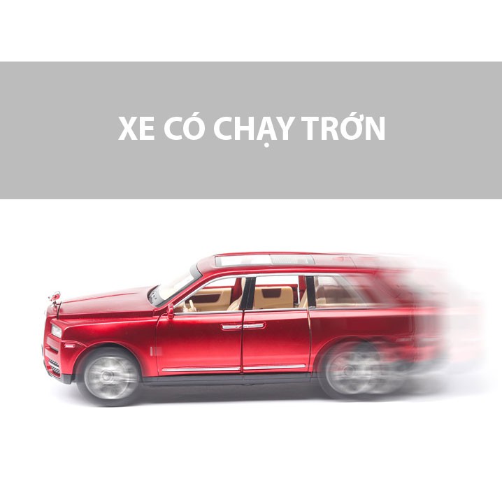 MÔ HÌNH XE Ô TÔ Rolls-Royce Cullinan màu Đỏ đúc Kim Loại | Tỉ lệ 1:24