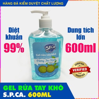 Nước rửa tay khô SPCa Hàng cty Rạng Đông chai lớn 600ml