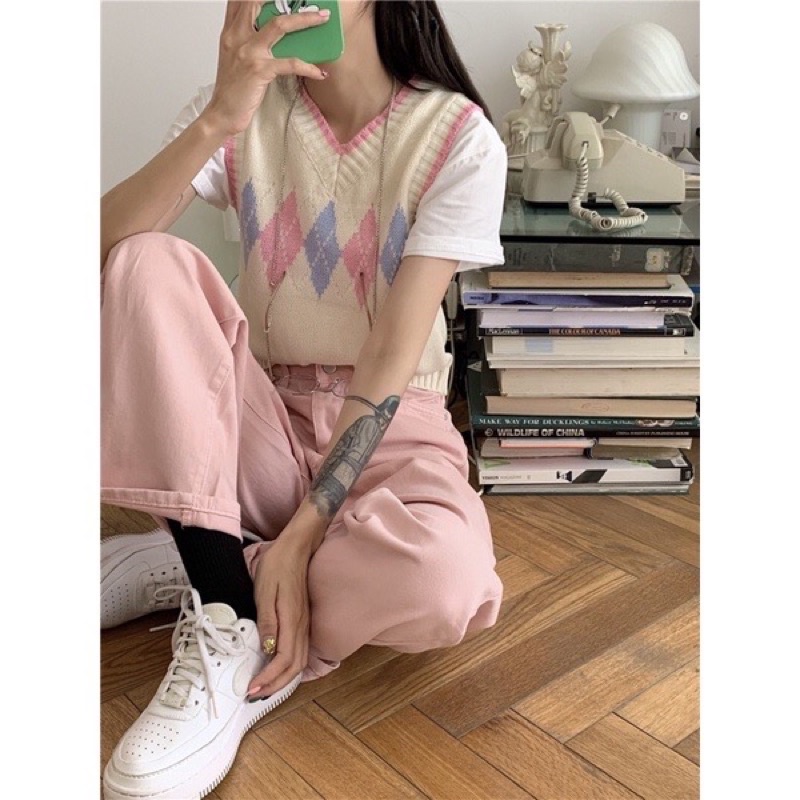 Áo GILE Nư  phong cách retro hiện đại với gam màu pastel tươi sáng