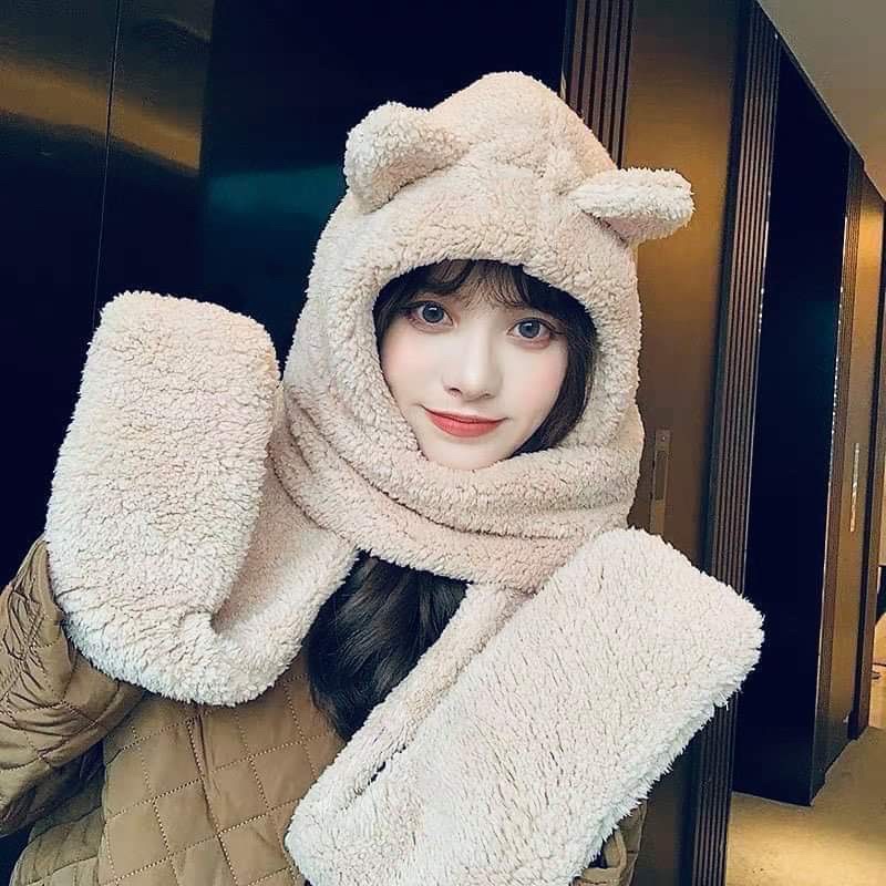 Mũ lông khăn dài DH12