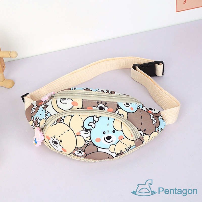 Túi Đeo Chéo Hình Gấu Hoạt Hình Dễ Thương Cho Bé