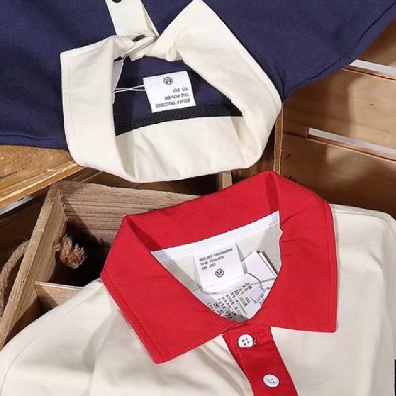 Áo Thun POLO Tay Ngắn Dáng Rộng Thêu Họa Tiết Hoạt Hình Phong Cách Hàn Quốc Thời Trang Mùa Hè Cho Nam size M-3XL