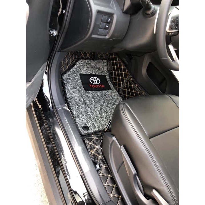 Thảm lót sàn ô tô 5d 6d cho Toyota Raize da không mùi không thấm nước phủ kín 90%sàn xe