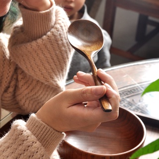 Set 4 Muỗng thìa gỗ ăn cơm, thìa gỗ súp soup, thìa gỗ cafe cà phê