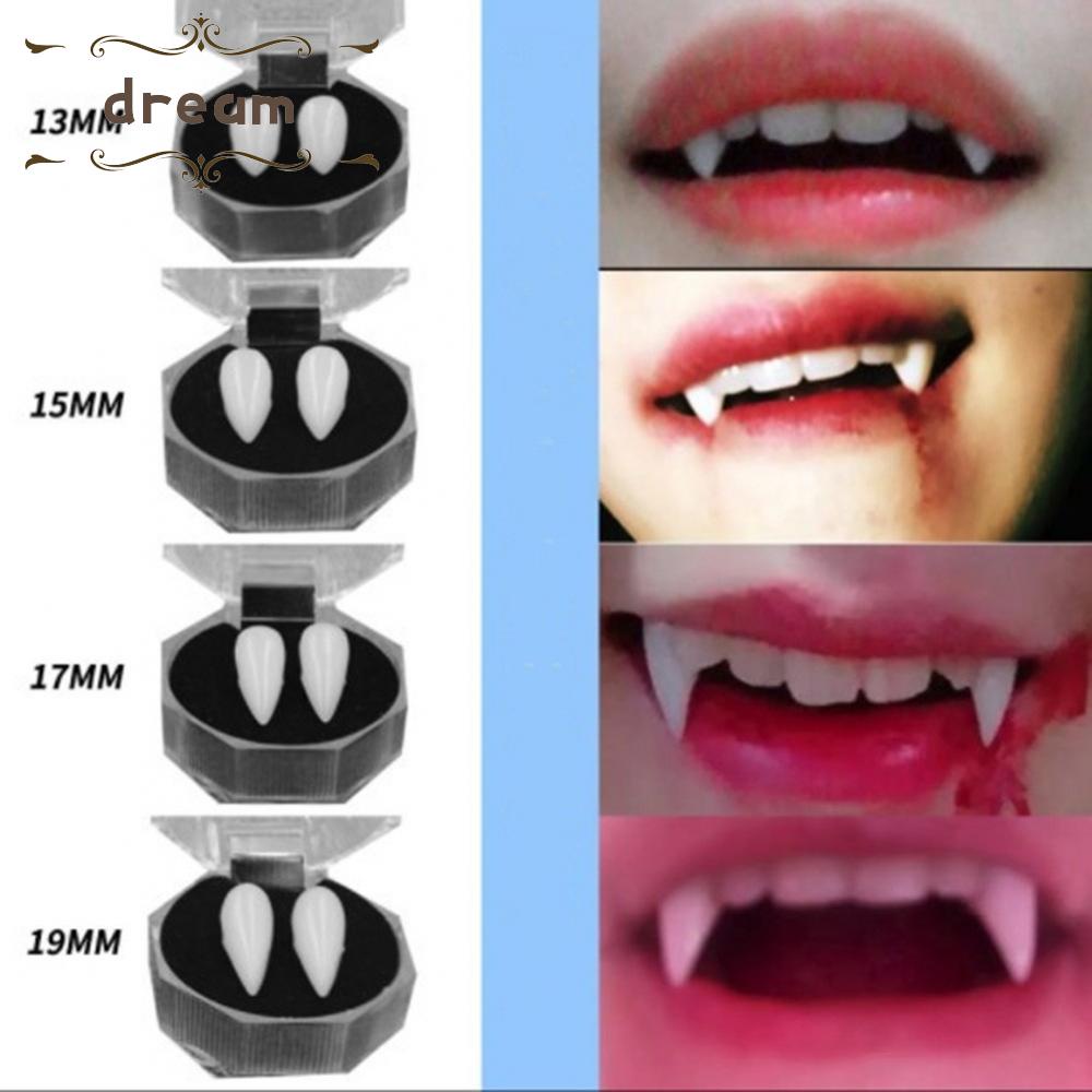 【DREAMLIFE】Bloodcurdling Vampire Werewolves Fangs Fake Dentures Teeth Costume Halloween Fad Quality Assurance Buy with confidence