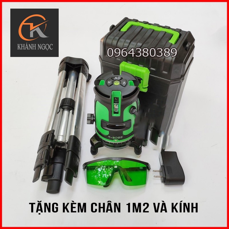 Máy cân bằng laser bắn cốt 5 Tia xanh siêu sáng, nhìn rõ ngoài trời