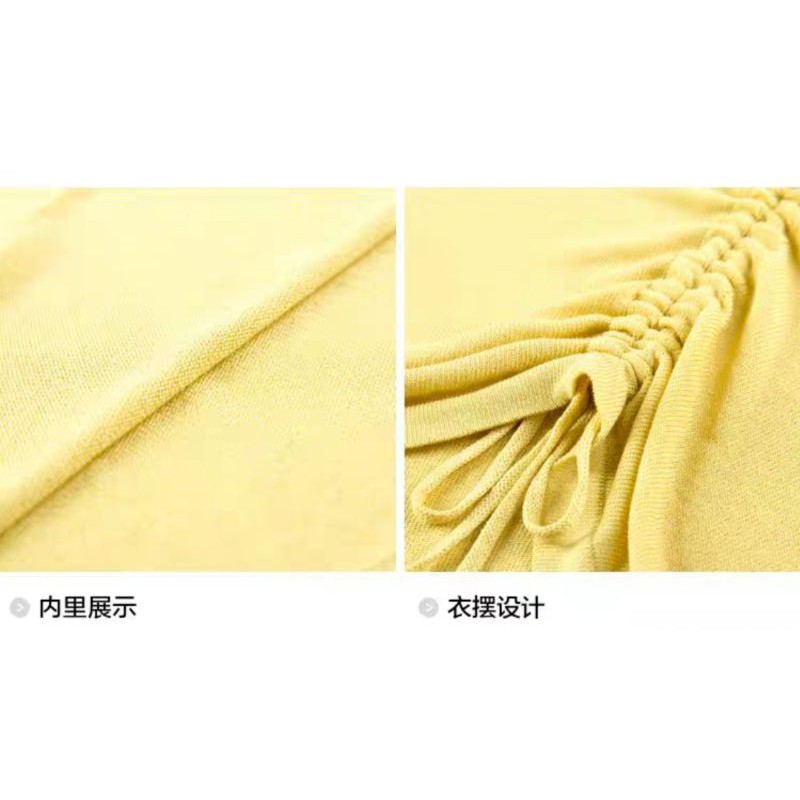 sale áo Len mỏng dài tay rút dây ulzzang hàng quảng châu loại 1