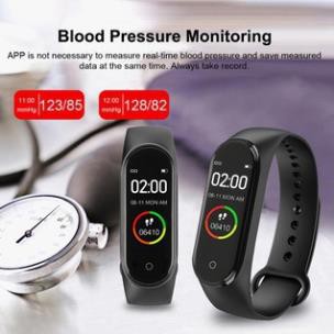 Đồng Hồ Thể Thao, Vòng Đeo Tay Thông Modem M4, Theo Dõi Nhịp Tim, Bước Chạy, Huyết Áp - Bảo Hành 12 Tháng