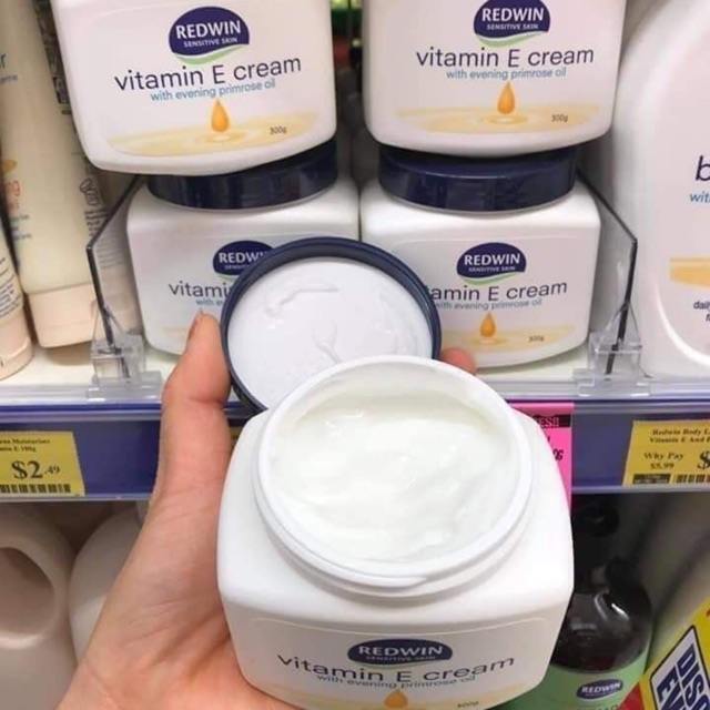 Kem dưỡng ẩm vitamin E REDWIN