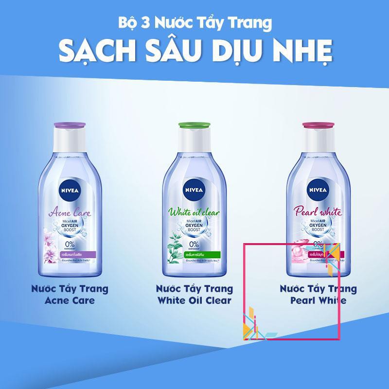 Nước Tẩy Trang NIVEA Làm Sáng Da Pearl White Micellar Water - 400ml - 84912