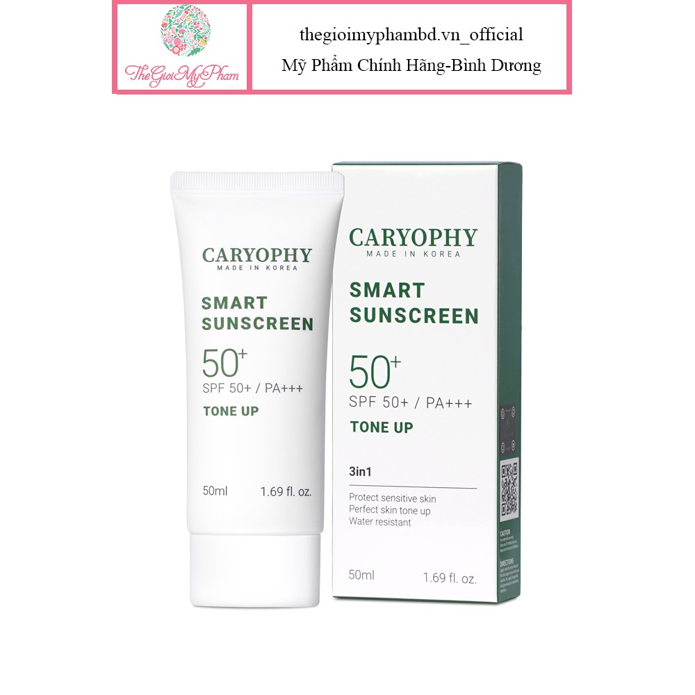 [NEW] Kem Chống Nắng Caryophy Smart Suncreen Tone Up SPF50+/PA+++ 50ml