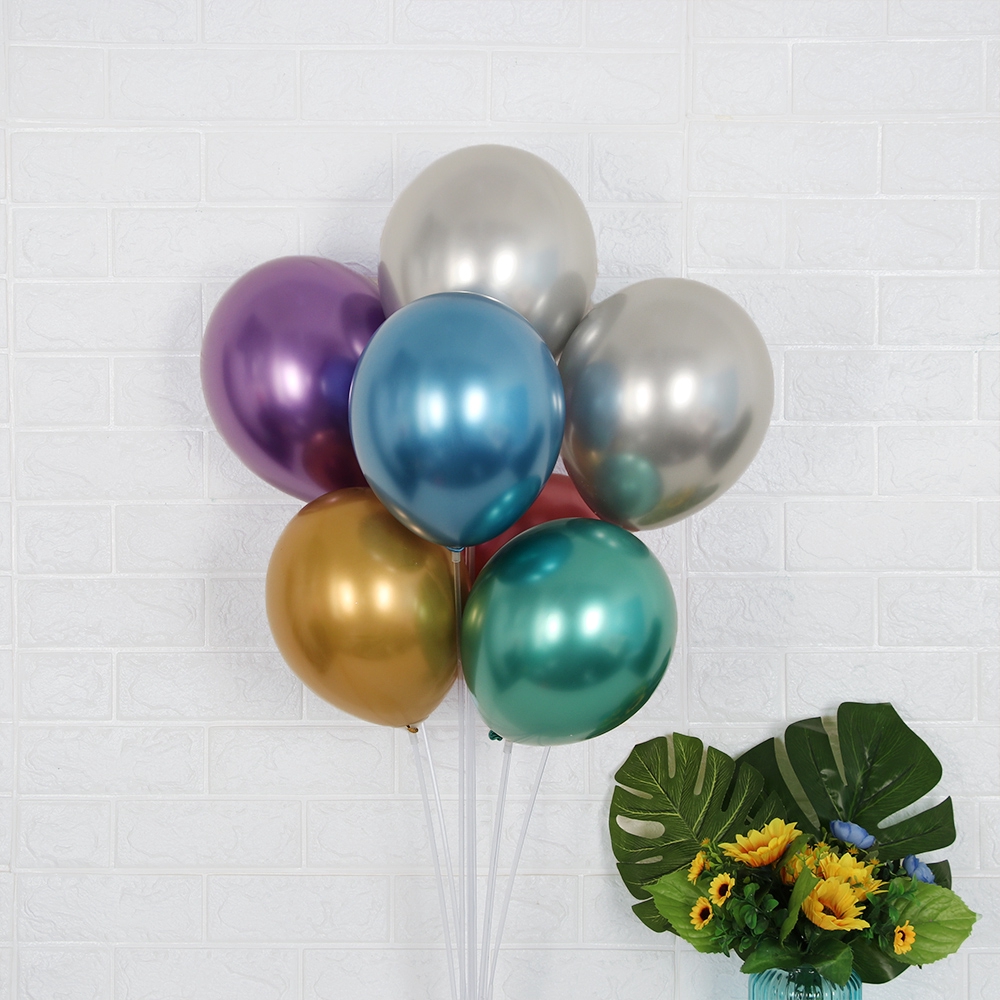 Bộ 10/20 bong bóng bằng mũ cao su 10'' trang trí tiệc